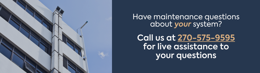 text: Have maintenance questions about your system? Call us at 270-575-9595 for live assistance to your questions