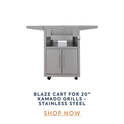 Shop Blaze Cart For 20" Kamado Grills - Stainless Steel at IWAE Shop Blaze Cart For 20" Kamado Grills - Stainless Steel at IWAE Now