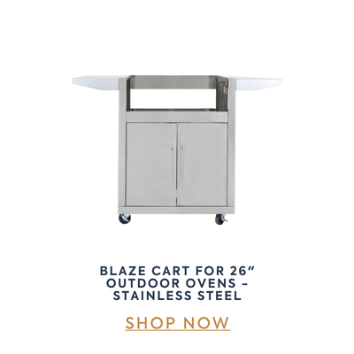 Shop Blaze Cart For 26" Outdoor Ovens - Stainless Steel at IWAE Shop Blaze Cart For 26" Outdoor Ovens - Stainless Steel at IWAE Now