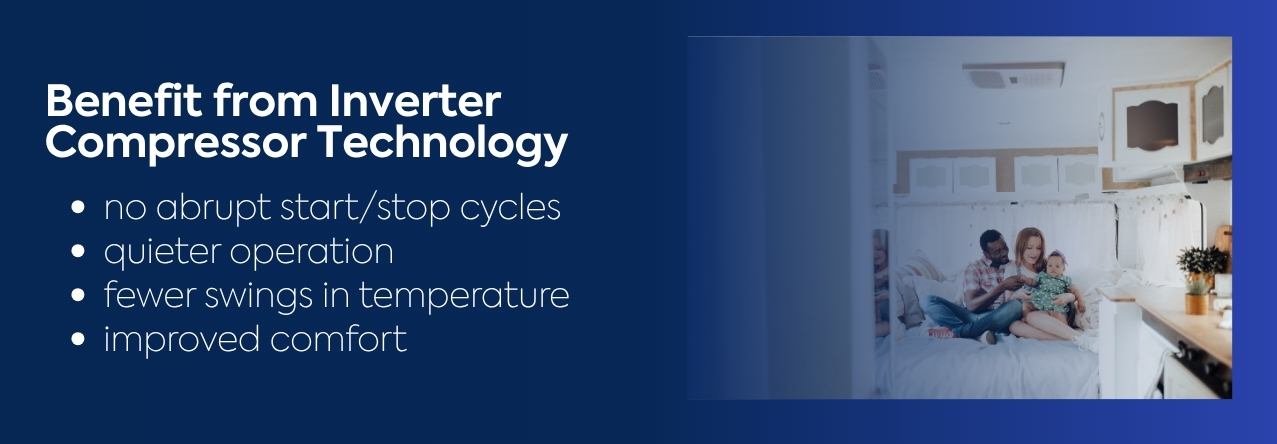 no abrupt start/stop cycles quieter operation fewer swings in temperature improved comfort
