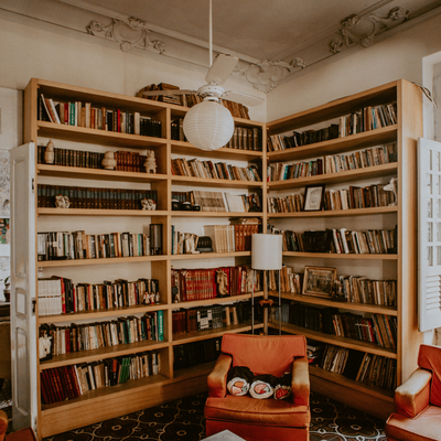 personal library mini split a personal library with floor to ceiling book shelves and comfortable seating