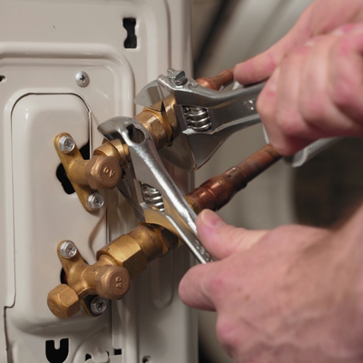 MrCool DIY refrigerant line set connection installation