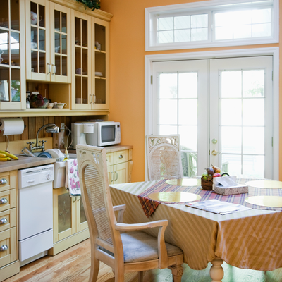 mother in law suite mini split a small kitchen and dining room in a mother in law suite with french doors