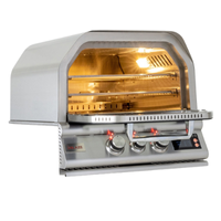 4.5k BTU Blaze 26" Built In Propane Outdoor Oven - Stainless Steel