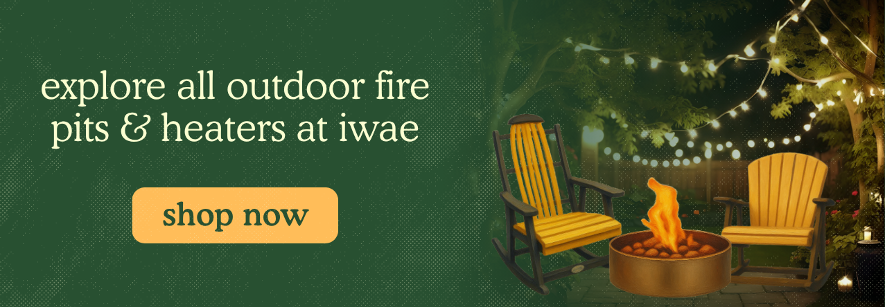 explore all outdoor fire pits & heaters at iwae shop now