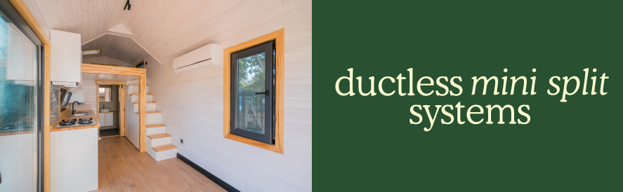 ductless split system in tiny home